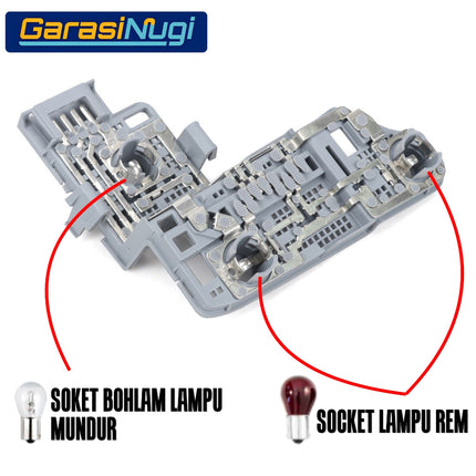 Dudukan Socket Lampu Belakang Mercy W204 Facelift Bulb Holder Rear Lamp C200 C250