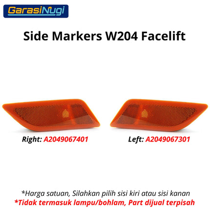 Mercedes W204 Side Marker Lights Lampu Sein Samping LED Mercy C200 C250
