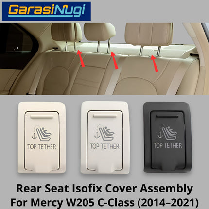 Car Seat ISOFIX Mercy W205 Switch Cover Assembly Penutup Saklar Kursi Anak Belakang Atas Mercedes C200 C300
