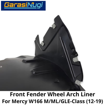 Front Fender Liner Mercy W166 Pelindung Percikan Air Tutup Spakbor Depan Mercedes ML GLE 12-19