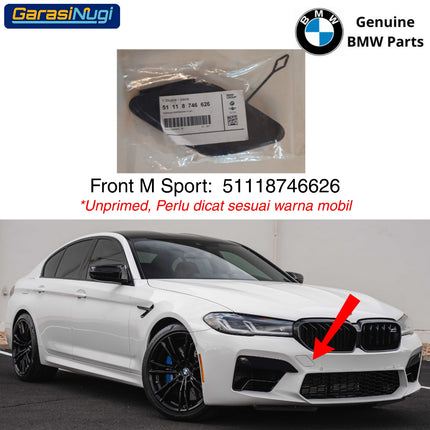 Cover Towing For BMW F90 LCI Bumper Tow Tutup Lubang Derek M5 2019 - 2023