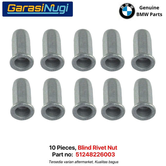 Blind Rivet Nut Universal BMW MINI 51248226003 Mur Pengunci Trim Pintu Bagasi dan Bodi