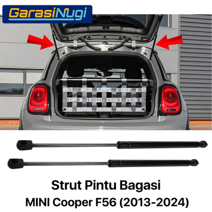 Strut Mini Cooper F56 Shock Trunk Rear Kap Bagasi Belakang Kap Mesin