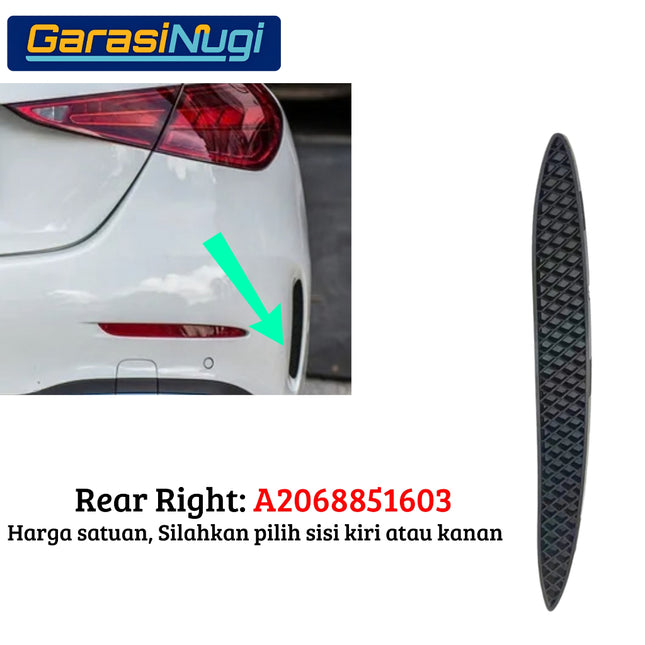Rear Bumper Trim For Mercy W206 Kisi Ventilasi Bemper Belakang AMG C300