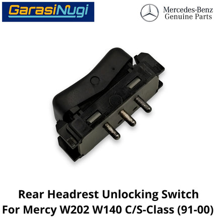 Rear Seat Mercy W202 W140 Headrest Switch Tombol Sandaran Kepala Kursi Belakang C200 S280