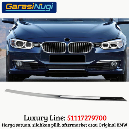 Finisher Rod For BMW F30 Pre-LCI Sport Fog Trim Bumper Bawah Tengah 320
