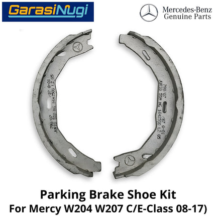 Rear Hand Brake Mercy W204 W207 Shoe Kit Kampas Rem 0044208620 Belakang Mercedes C200 E250