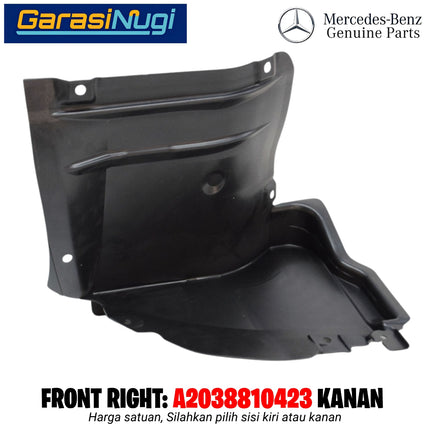 Front Fender Liner Mercy W203 Pelindung Percikan Air Tutup Spakbor Depan C200