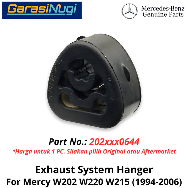 Exhaust System Hanger Mercy W202 W220 W215 Bantalan Dudukan Knalpot Mercedes C200 CL