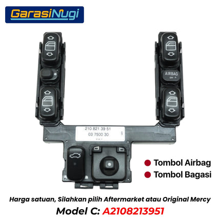 Power Window Control Switch Mercy W210 Sakelar Pengatur Jendela E230 E320