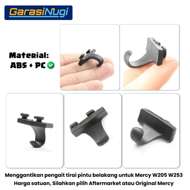 Rear Bracket Sunshade Mercy W205 W253 Klip Pengait Tirai Pintu Belakang C300 GLC