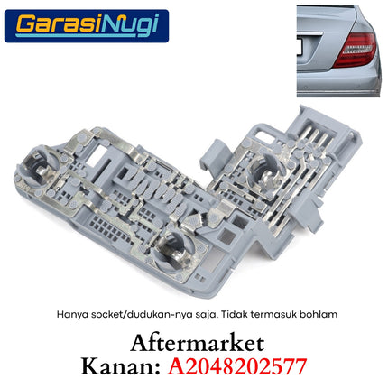 Dudukan Socket Lampu Belakang Mercy W204 Facelift Bulb Holder Rear Lamp C200 C250