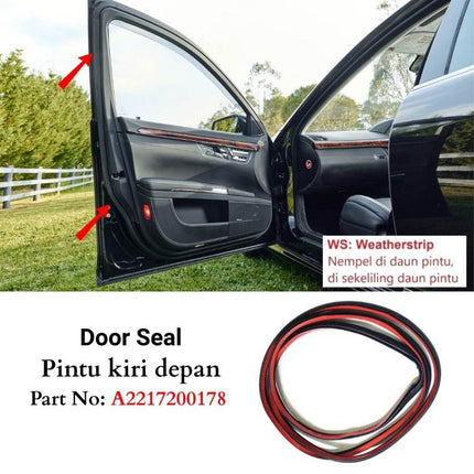 Door Seal For Mercy W221 Karet Pintu Edge Protection Weatherstrip S300 S350