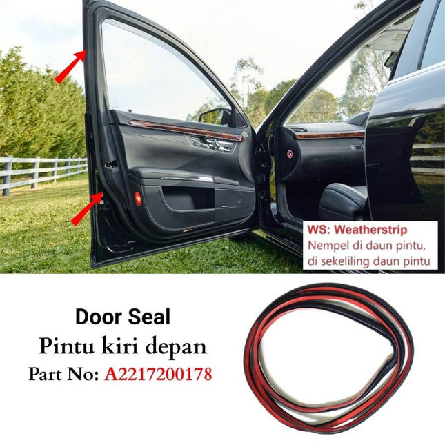 Door Seal For Mercy W221 Karet Pintu Edge Protection Weatherstrip S300 S350