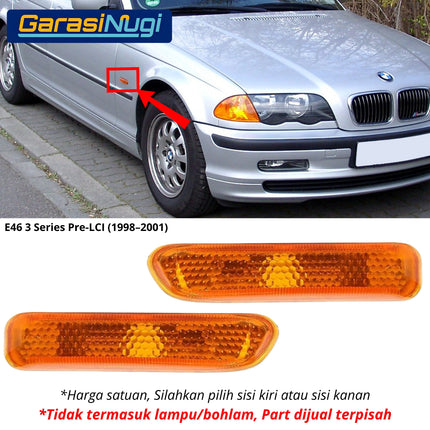 BMW E46 Side Marker Lights Lampu Sein Samping Turn Signal 312 320