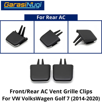Front Air Conditioner Grill VW VolksWagen Golf 7 Tab Vent Slider Tab Clip Pegangan Klip Kisi-Kisi AC  2014-2020