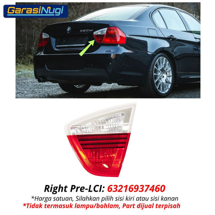 BMW E90 Trunk Light Mika Lampu Rem Mundur Rear Brake Pintu Bagasi 320 325