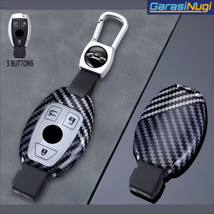 Key Case For Mercedes W212 Sarung Kunci Magnetic Case Carbon Edition