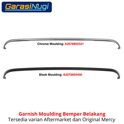 Rear Chrome For Mercy W207 Garnish Moulding Bemper Belakang E300 E400