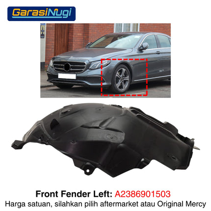 Front Fender Mercy W213 Penutup Spakbor Roda Depan Wheel Arch E300
