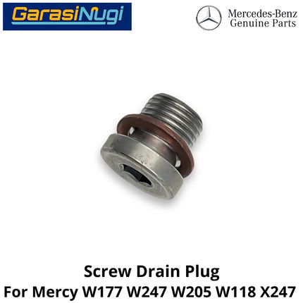 Differential Oil Drain Mercy W177 W247 W205 Fill Screw Plug Baut Pembuangan Oli Diferensial Belakang A200 B200 C200