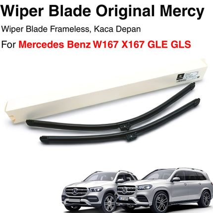 Mercedes W167 X167 Wiper Frameless Kit Original Kaca Depan Front Window GLE GLS