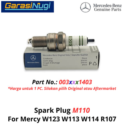 Spark Plug Mercy W123 W113 W114 R107 Busi Mesin Original 0031591403 Mercedes E280 SL