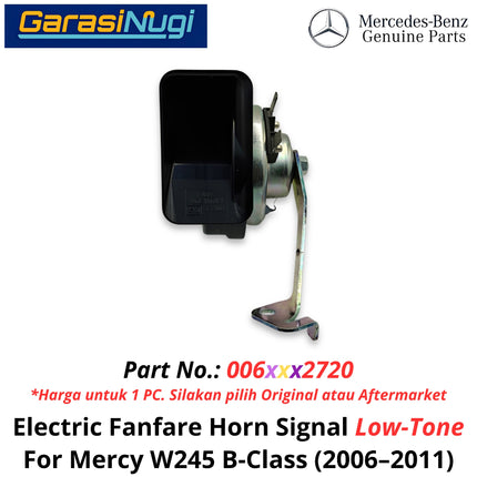 Electric Horn Signal Mercy W245 Fanfare High and Low Note Terompet Klakson Mercedes B170 B180 2006–2011