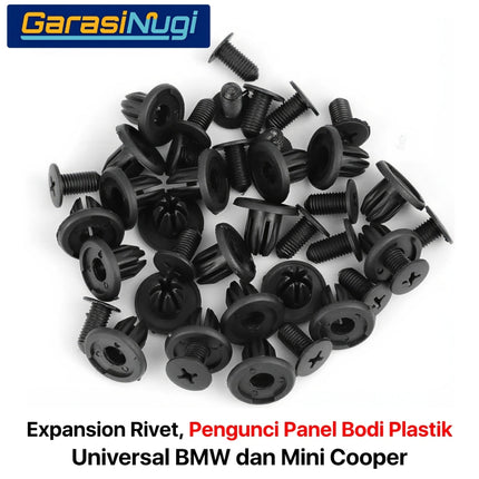 Expansion Rivet Universal BMW MINI 07130702966 Pengunci Panel Bodi Plastik
