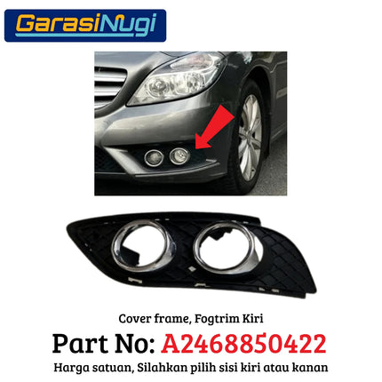 Fog Trim For Mercedes W246 Cover Lampu Kabut Garnish Moulding B180 B200