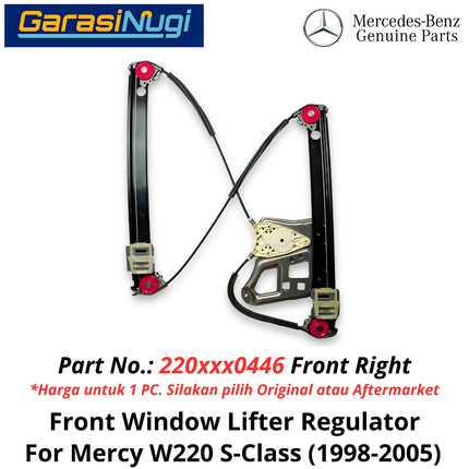 Window Lifter Mercy W220 Front Regulator Power Kaca Jendela Depan Mercedes S280
