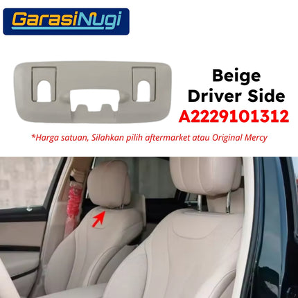 Cover Seat Backrest Mercy W222 Pre-FL Headrest Penutup Sandaran Kepala Kursi Depan S450