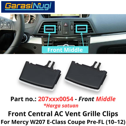 Front Air Conditioner Grill Mercy W207 Vent Slider Tab Clip Pegangan Klip Kisi-Kisi AC Mercedes E250 2010-2012
