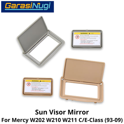 Sun Visor Mercy W202 W210 W211 Cermin Mirror Sunvisor Cover Kaca Pelindung Matahari Mercedes C200 E230 E240