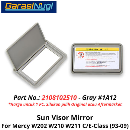 Sun Visor Mercy W202 W210 W211 Cermin Mirror Sunvisor Cover Kaca Pelindung Matahari Mercedes C200 E230 E240