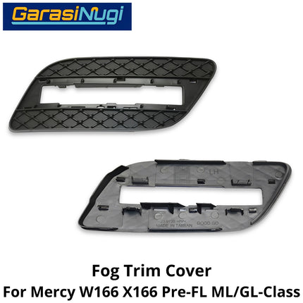 Fog Trim For Mercy W166 X166 Pre-Facelift Cover Chrome Lampu Kabut Grill Mercedes ML GL