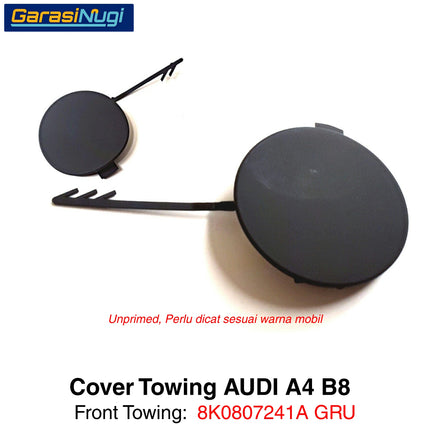 Cover Towing For AUDI A4 Pre-Facelift Bumper Tow Depan Belakang Tutup Lubang Derek B8