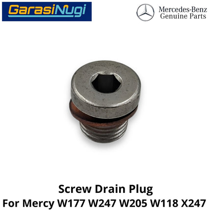 Differential Oil Drain Mercy W177 W247 W205 Fill Screw Plug Baut Pembuangan Oli Diferensial Belakang A200 B200 C200