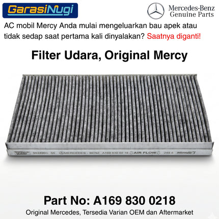 Air Filter For Mercy W169 W245 Engine Intake Saringan Udara Mesin Bensin Diesel M266 OM640