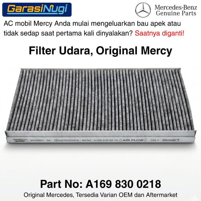 Air Filter For Mercy W169 W245 Engine Intake Saringan Udara Mesin Bensin Diesel M266 OM640