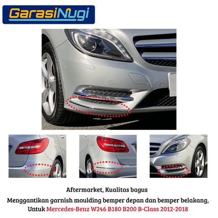 Fog Trim For Mercedes W246 Cover Lampu Kabut Garnish Moulding B180 B200