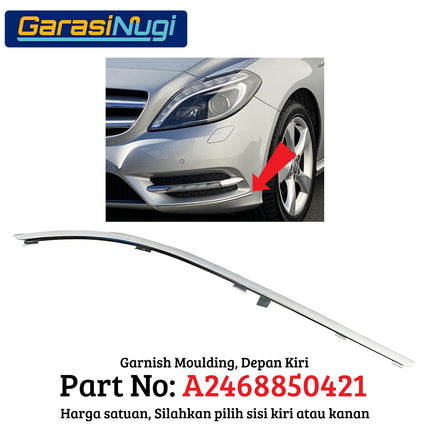 Fog Trim For Mercedes W246 Cover Lampu Kabut Garnish Moulding B180 B200