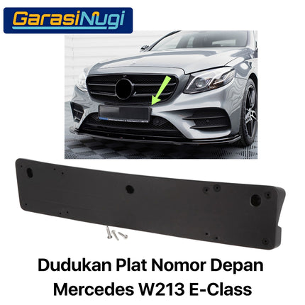 License Plate Holder Mercy W213 Dudukan Plat Nomor Depan Belakang Mercedes E200 E350