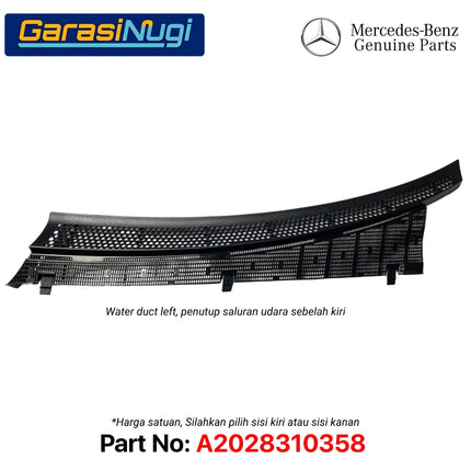 Water Duct For Mercy W202 Penutup Saluran Udara Cover Windshield Wiper Buffle C180 C200