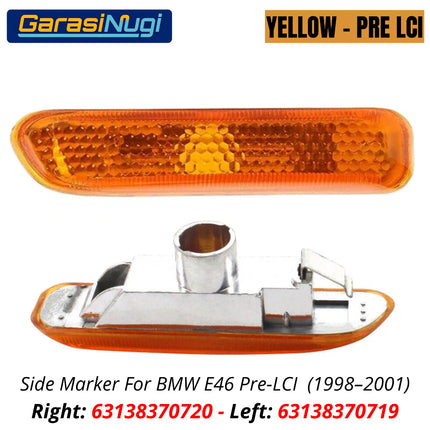 BMW E46 Side Marker Lights Lampu Sein Samping Turn Signal 312 320