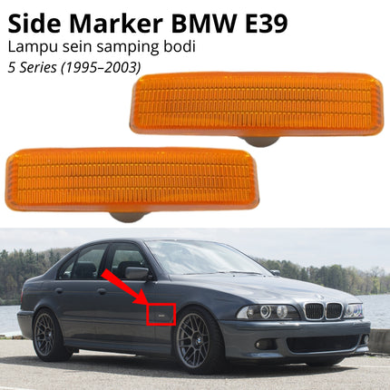 BMW E39 Side Marker Lights Lampu Sein Samping Turn Signal 530 532