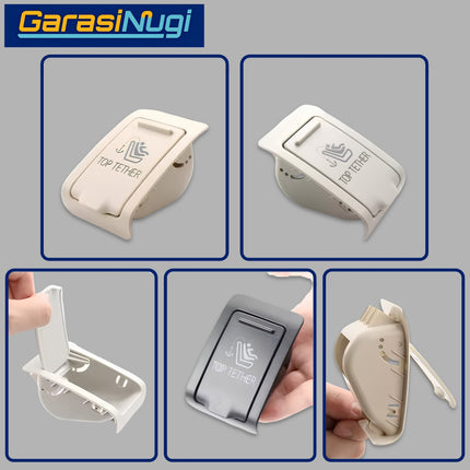 Car Seat ISOFIX Mercy W205 Switch Cover Assembly Penutup Saklar Kursi Anak Belakang Atas Mercedes C200 C300