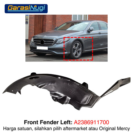 Front Fender Mercy W213 Penutup Spakbor Roda Depan Wheel Arch E300