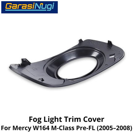 Fog Trim Mercy W164 Pre-Facelift Cover Chrome Lampu Kabut Grill Mercedes M ML 2005-2008