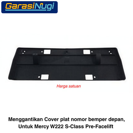 License Plate Holder Mercy W222 Pre-FL Dudukan Plat Nomor Depan Mercedes S400 S500